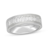 Thumbnail Image 1 of Men's Neil Lane Artistry Baguette-Cut Lab-Grown Diamond Wedding Band 1-1/2 ct tw 14K White Gold