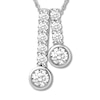 Ever Us Diamond Necklace 1/2 ct tw Round-cut 14K White Gold 19"