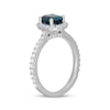 Thumbnail Image 1 of Neil Lane Oval-Cut London Blue Topaz & Diamond Engagement Ring 5/8 ct tw 14K White Gold