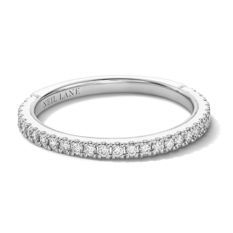 Main Image 3 of Neil Lane Round Diamond Wedding Band 1/4 ct tw 14K White Gold