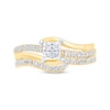 Thumbnail Image 3 of Princess-Cut Diamond Bridal Set 5/8 ct tw 14K Two-Tone Gold