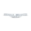 Thumbnail Image 3 of Now + Forever Diamond Curved Wedding Band 1/4 ct tw 14K White Gold
