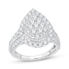 Thumbnail Image 1 of Now + Forever Multi-Diamond Center Pear Engagement Ring 2 ct tw 10K White Gold