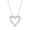 Thumbnail Image 1 of KAY Lab-Grown Diamonds Heart Necklace 1 ct tw 14K White Gold 18&quot;