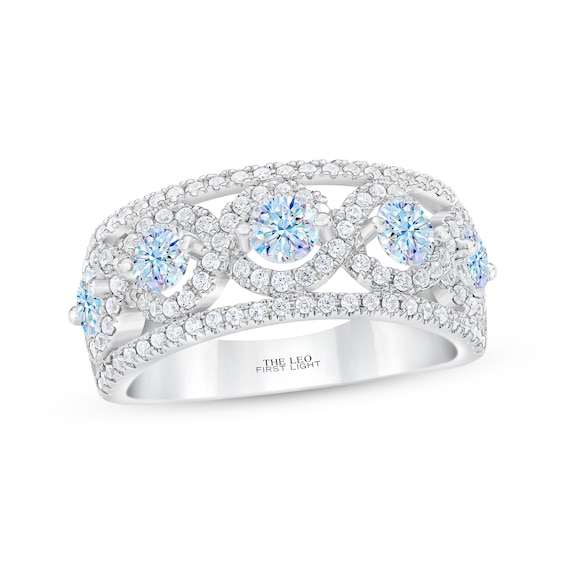 THE LEO First Light Round-Cut Diamond Anniversary Band 1-1/2 ct tw 14K White Gold