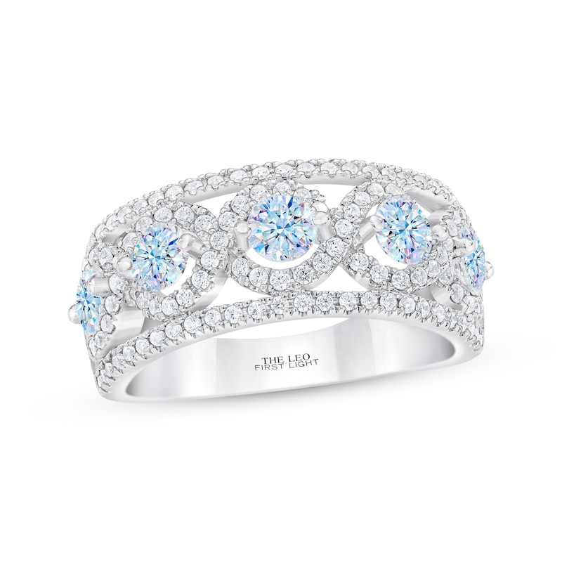 THE LEO First Light Round-Cut Diamond Anniversary Band 1-1/2 ct tw 14K White Gold