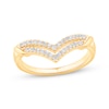Thumbnail Image 1 of Now + Forever Diamond Double Chevron Anniversary Band 1/5 ct tw 14K Yellow Gold