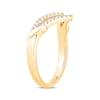 Thumbnail Image 2 of Now + Forever Diamond Double Chevron Anniversary Band 1/5 ct tw 14K Yellow Gold
