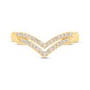 Thumbnail Image 3 of Now + Forever Diamond Double Chevron Anniversary Band 1/5 ct tw 14K Yellow Gold