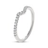 Thumbnail Image 2 of THE LEO Diamond Notched Wedding Band 1/5 ct tw 14K White Gold