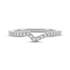 Thumbnail Image 3 of THE LEO Diamond Notched Wedding Band 1/5 ct tw 14K White Gold