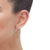 Thumbnail Image 3 of Flat Greek Key Polished Hoop Earrings 14K Yellow Gold 30mm