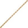 Thumbnail Image 2 of Textured 5.5mm Rope Chain Bracelet Solid 10K Yellow Gold 8.5&quot;