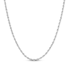 Thumbnail Image 1 of Glitter Rope Chain Necklace 3mm Solid 14K White Gold 18&quot;