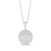Thumbnail Image 2 of KAY Lab-Grown Diamonds Circle Necklace & Earrings Gift Set 1 ct tw Sterling Silver