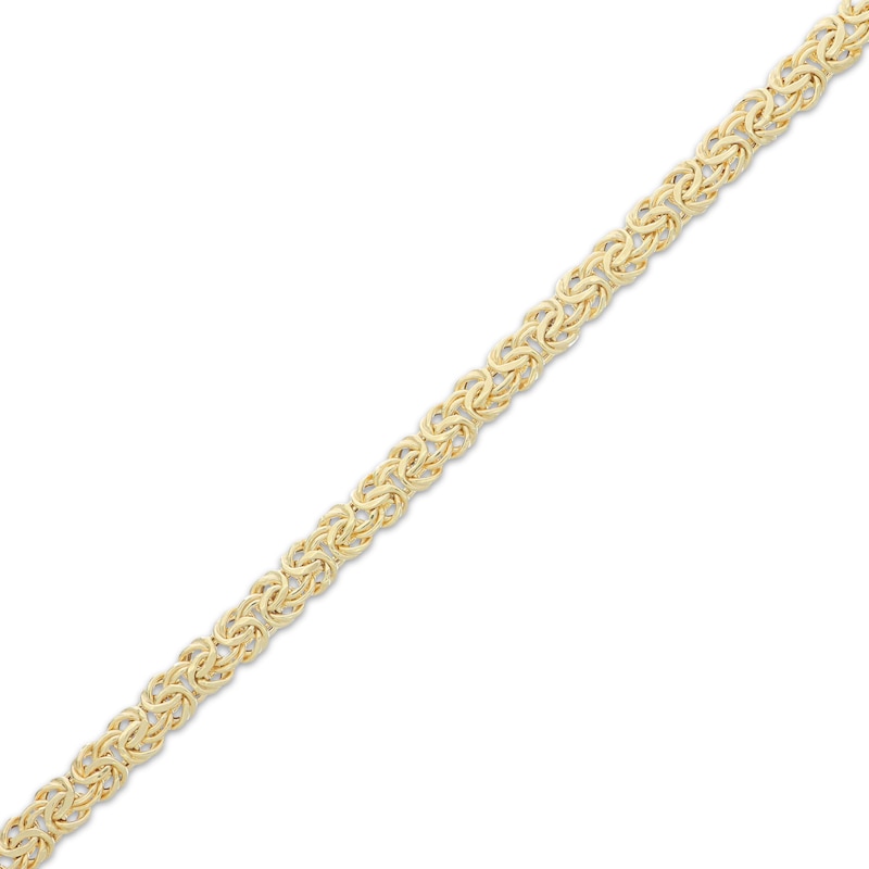 Main Image 2 of Byzantine Chain Bracelet Hollow 14K Yellow Gold 7.5&quot;