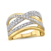 Thumbnail Image 1 of Diamond Crossover Ring 1 ct tw 10K Yellow Gold