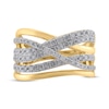 Thumbnail Image 3 of Diamond Crossover Ring 1 ct tw 10K Yellow Gold