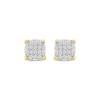 Thumbnail Image 2 of Men's Diamond Circle Stud Earrings 1/10 ct tw 10K Yellow Gold