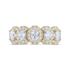 Thumbnail Image 3 of THE LEO Legacy Lab-Grown Diamond Oval-Cut Anniversary Ring 1-1/2 ct tw 14K Yellow Gold