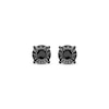 Thumbnail Image 1 of Round-Cut Black Diamond Solitaire Stud Earrings 1/8 ct tw Sterling Silver (I3)