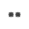 Thumbnail Image 2 of Round-Cut Black Diamond Solitaire Stud Earrings 1/8 ct tw Sterling Silver (I3)