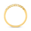 Thumbnail Image 2 of Now + Forever Diamond Two-Row Faux Stack Anniversary Ring 1/5 ct tw 14K Yellow Gold