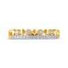 Thumbnail Image 3 of Now + Forever Diamond Two-Row Faux Stack Anniversary Ring 1/5 ct tw 14K Yellow Gold
