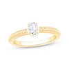 Thumbnail Image 1 of Now + Forever Oval-Cut Diamond Solitaire Rope Shank Engagement Ring 1/4 ct tw 14K Yellow Gold (I/I1)
