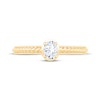Thumbnail Image 3 of Now + Forever Oval-Cut Diamond Solitaire Rope Shank Engagement Ring 1/4 ct tw 14K Yellow Gold (I/I1)