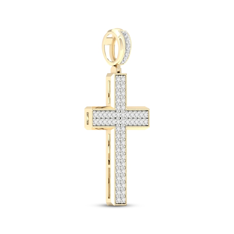 Main Image 2 of Diamond Cross Charm 2 ct tw 10K Yellow Gold