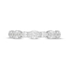 Thumbnail Image 3 of Neil Lane Artistry Oval & Round-Cut Lab-Grown Diamond Anniversary Ring 1-1/2 ct tw 14K White Gold