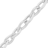 Thumbnail Image 2 of Pear-Shaped Link Chain Necklace Hollow Sterling Silver 18"