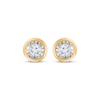 Thumbnail Image 2 of Radiant Reflections Diamond Solitaire Stud Earrings 1/2 ct tw 10K Yellow Gold (J/I3)
