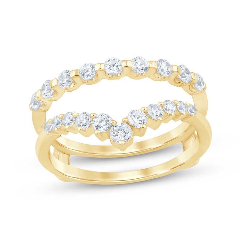 Main Image 1 of Now + Forever Diamond Chevron Enhancer Ring 3/4 ct tw 14K Yellow Gold