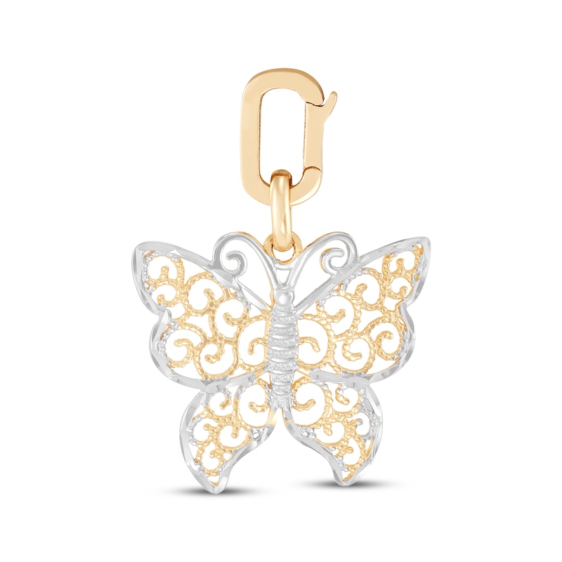 Main Image 1 of Charmed Memories Butterfly Charm 10K Yellow Gold