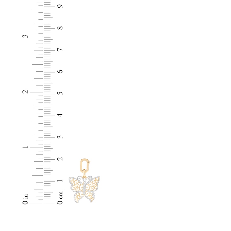 Main Image 5 of Charmed Memories Butterfly Charm 10K Yellow Gold