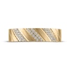 Thumbnail Image 3 of Now + Forever Men's Diamond Diagonal Wedding Band 1/6 ct tw 10K Yellow Gold
