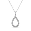 Thumbnail Image 1 of Diamond Teardrop Necklace 1/6 ct tw Sterling Silver 18&quot;