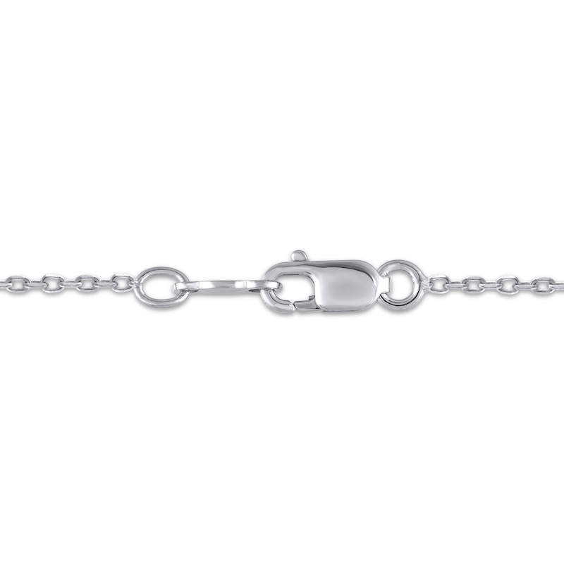 Main Image 4 of Diamond Teardrop Necklace 1/6 ct tw Sterling Silver 18&quot;