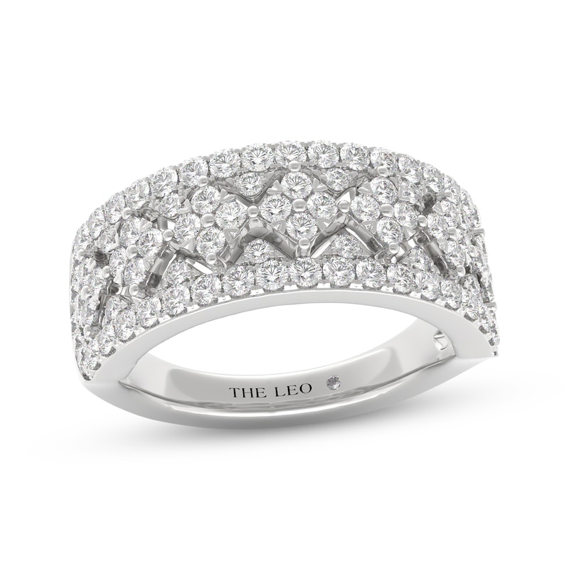 Main Image 1 of THE LEO Diamond Anniversary Ring 1 ct tw 14K White Gold
