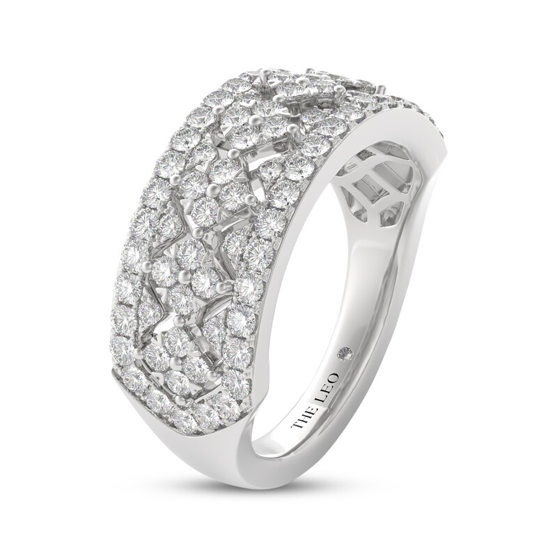 Main Image 2 of THE LEO Diamond Anniversary Ring 1 ct tw 14K White Gold