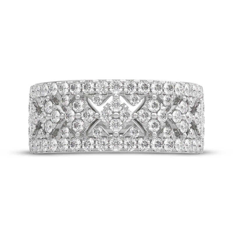 Main Image 3 of THE LEO Diamond Anniversary Ring 1 ct tw 14K White Gold