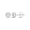 Thumbnail Image 1 of KAY Lab-Grown Diamonds Round-Cut Bezel-Set Solitaire Stud Earrings 1 ct tw 14K White Gold (F/SI2)