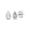 Thumbnail Image 1 of Diamond Solitaire Teardrop Stud Earrings 1/10 ct tw 10K White Gold (I/I2)