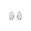 Thumbnail Image 2 of Diamond Solitaire Teardrop Stud Earrings 1/10 ct tw 10K White Gold (I/I2)