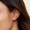 Thumbnail Image 4 of Diamond Solitaire Teardrop Stud Earrings 1/10 ct tw 10K White Gold (I/I2)