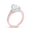 Thumbnail Image 2 of Now + Forever Lab-Grown Diamonds Pear-Shaped Halo Engagement Ring 2-1/4 ct tw 14K Two-Tone Gold