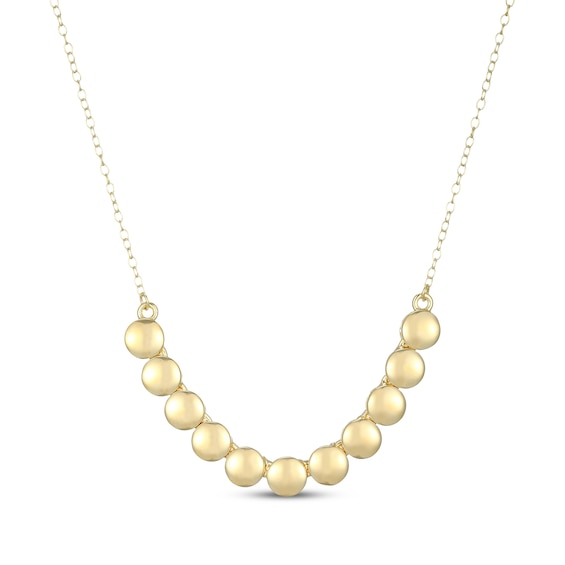 Disc Necklace 18K Yellow Gold-Plated Sterling Silver 18"