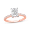 Thumbnail Image 1 of Now + Forever Lab-Grown Diamonds Radiant-Cut Engagement Ring 1-7/8 ct tw 14K Rose Gold